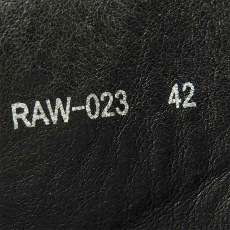 ripvanwinkle リップヴァンウィンクル RAW-023 サイドジップ レザー ブーツ ブラック系 42【中古】