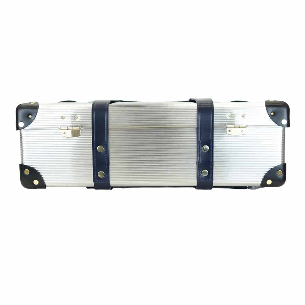 Sacai サカイ × GLOBE TROTTER グローブトロッター 17AW Luggage スーツケース キャリーケース ビジネスバッグ シルバー系【極上美品】【中古】