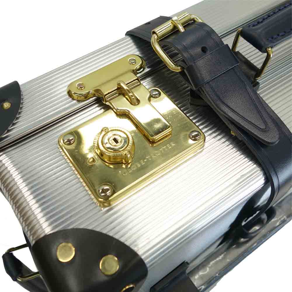 Sacai サカイ × GLOBE TROTTER グローブトロッター 17AW Luggage スーツケース キャリーケース ビジネスバッグ シルバー系【極上美品】【中古】