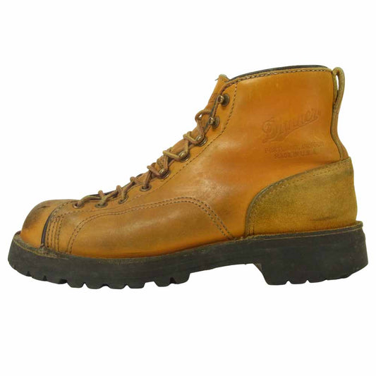 Danner ダナー 13400X 白タグ GRINGO WOODSMAN ウッズマン ブーツ レザー アメリカ製 ライトブラウン系 US8【中古】
