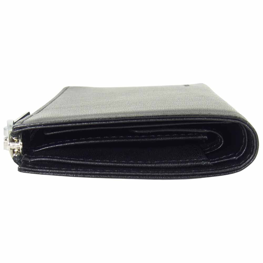 aniary アニアリ 01-20018 L ZIP BILL HOLDER L字 ジップ レザー ミニ ウォレット ブラック系【新古品】【未使用】【中古】