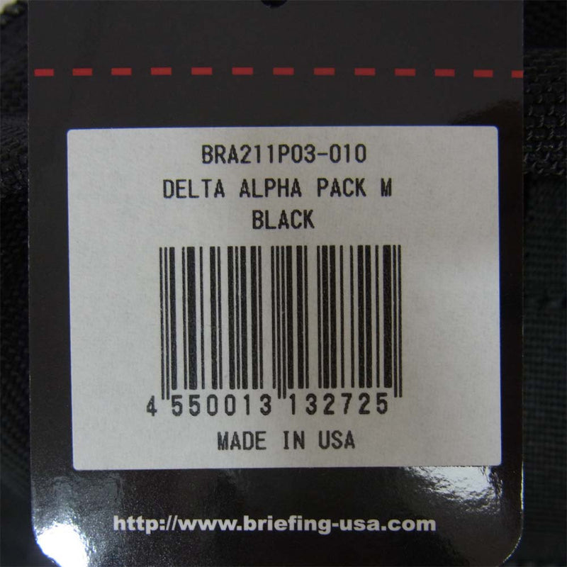 BRIEFING ブリーフィング BRA211P03 USA製 DELTA ALPHA PACK M デルタ