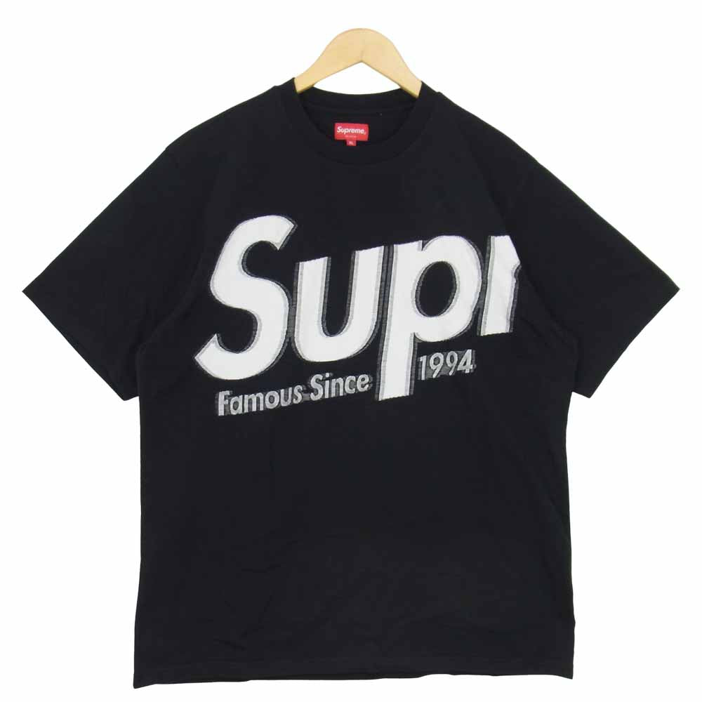 Supreme シュプリーム 21SS Intarsia Spellout S/S Top インターシャ スペルアウト 半袖 Tシャツ ブラック系 XL【新古品】【未使用】【中古】