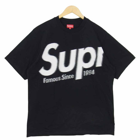 Supreme シュプリーム 21SS Intarsia Spellout S/S Top インターシャ スペルアウト 半袖 Tシャツ ブラック系 XL【新古品】【未使用】【中古】