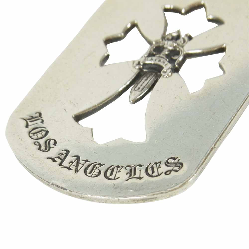 CHROME HEARTS クロムハーツ（原本無） カットアウトクロス ダガー ラージ ドッグタグ ネックレス シルバー系【中古】