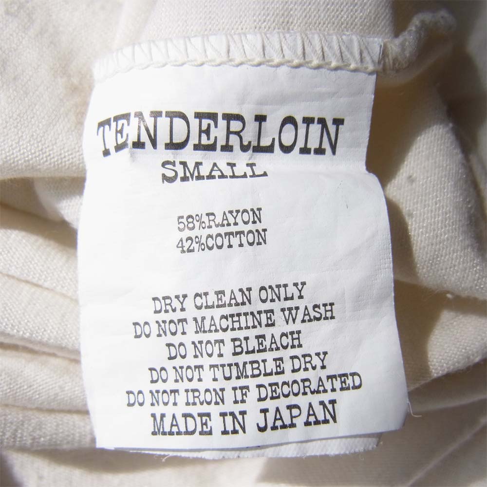 TENDERLOIN テンダーロイン T-NFL 3/4 七分袖 フットボール Tシャツ ホワイト系 S【中古】