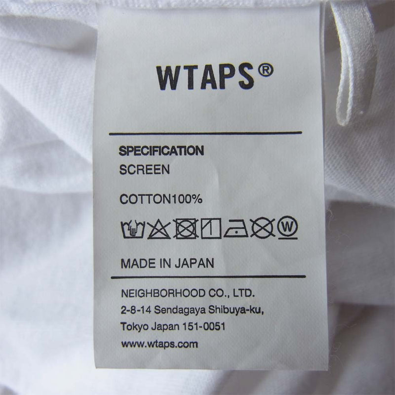 WTAPS ダブルタップス 20SS LONG LIVE WTAPS MONOLITH TEE Tシャツ ホワイト系 3【中古】