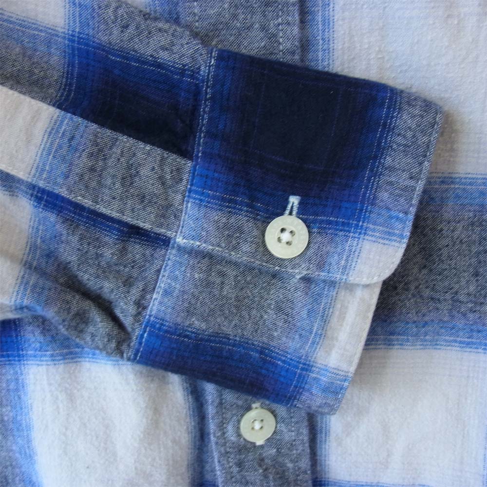 WTAPS ダブルタップス 15SS 151GWDT-SHM07 VATOS L/S SHIRTS 長袖 チェック シャツ ブルー系 M【中古】