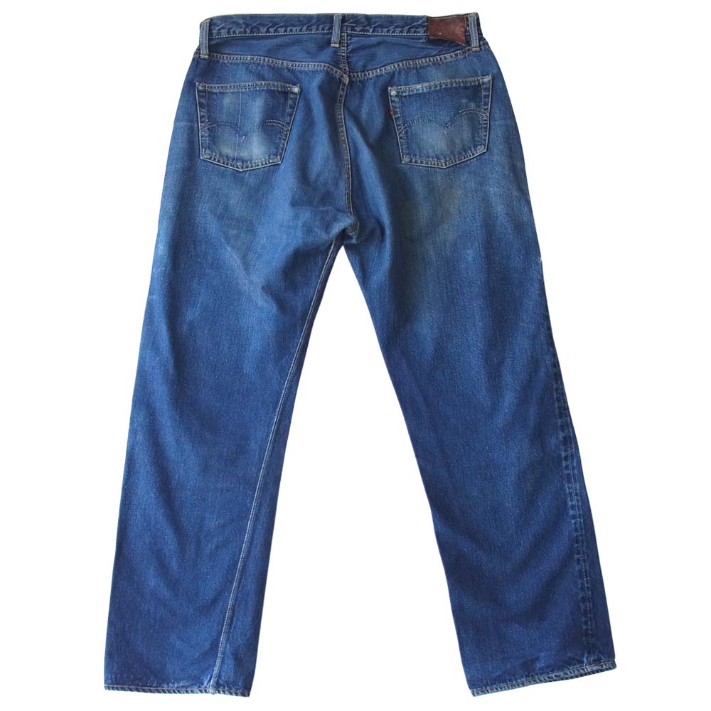 Levi's リーバイス 501XX オリジナル 革パッチ 両面タブ Vステッチ オフセット 隠しリベット インディゴブルー系【中古】