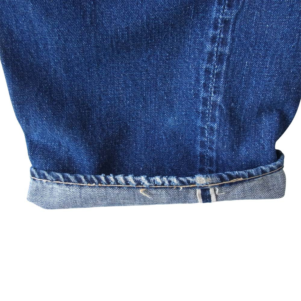 Levi's リーバイス 501XX オリジナル 革パッチ 両面タブ Vステッチ オフセット 隠しリベット インディゴブルー系【中古】