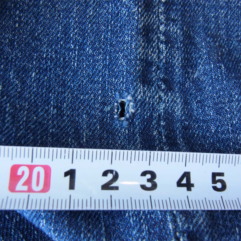 Levi's リーバイス 501XX オリジナル 革パッチ 両面タブ Vステッチ オフセット 隠しリベット インディゴブルー系【中古】