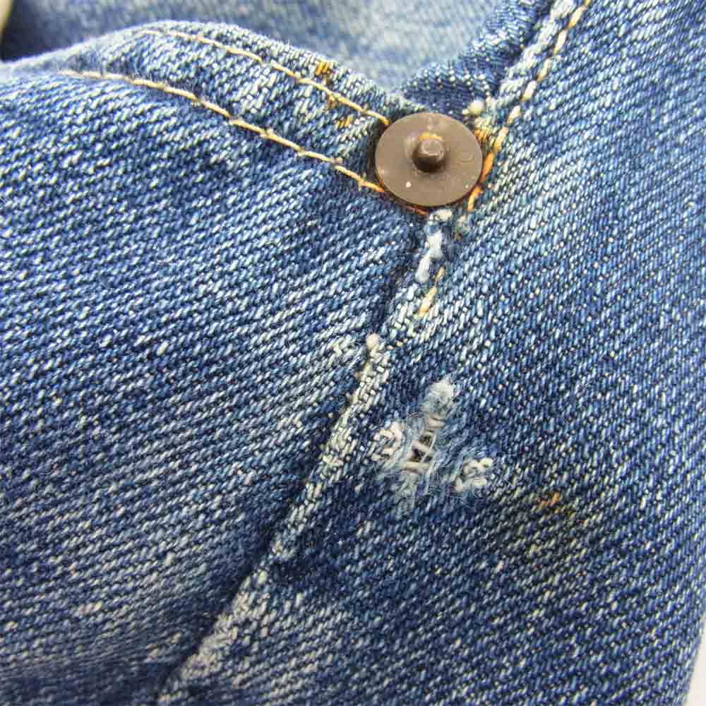 Levi's リーバイス 501XX オリジナル 革パッチ 両面タブ Vステッチ オフセット 隠しリベット インディゴブルー系【中古】