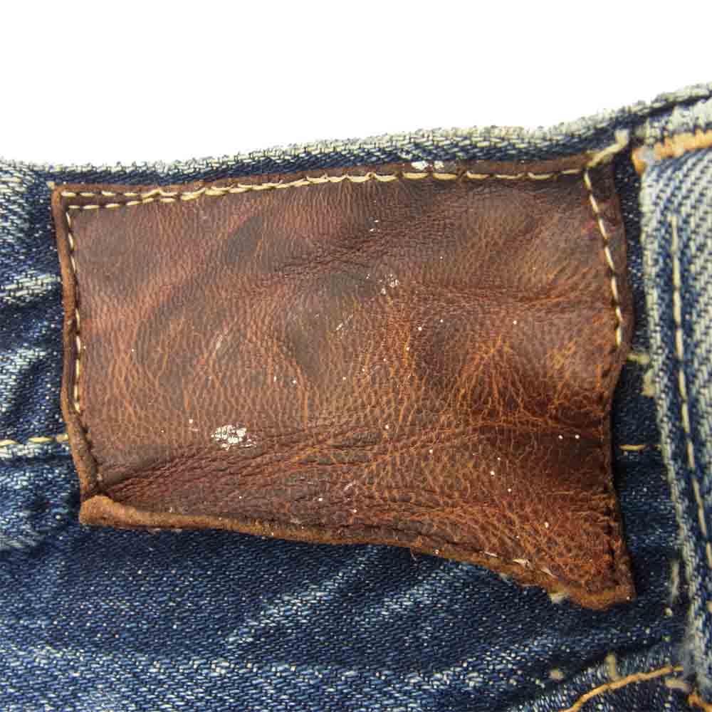 Levi's リーバイス 501XX オリジナル 革パッチ 両面タブ Vステッチ オフセット 隠しリベット インディゴブルー系【中古】