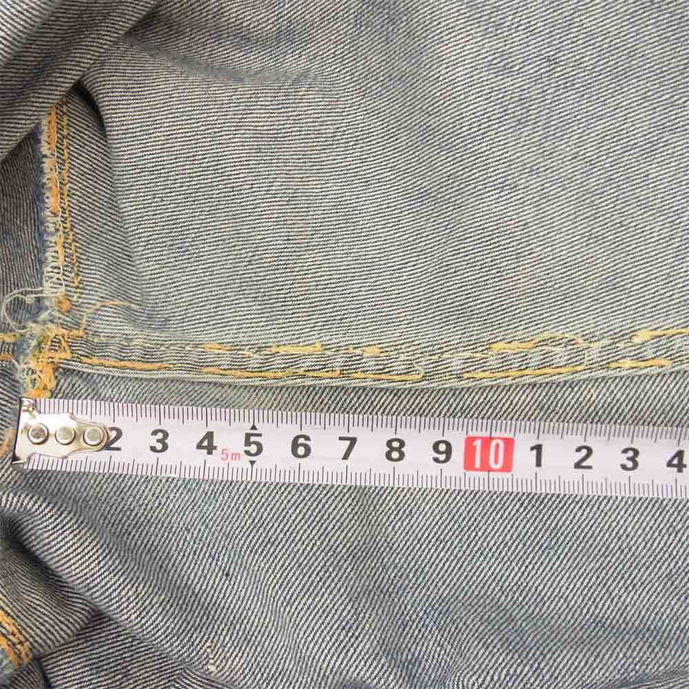 Levi's リーバイス 501XX オリジナル 革パッチ 両面タブ Vステッチ オフセット 隠しリベット インディゴブルー系【中古】