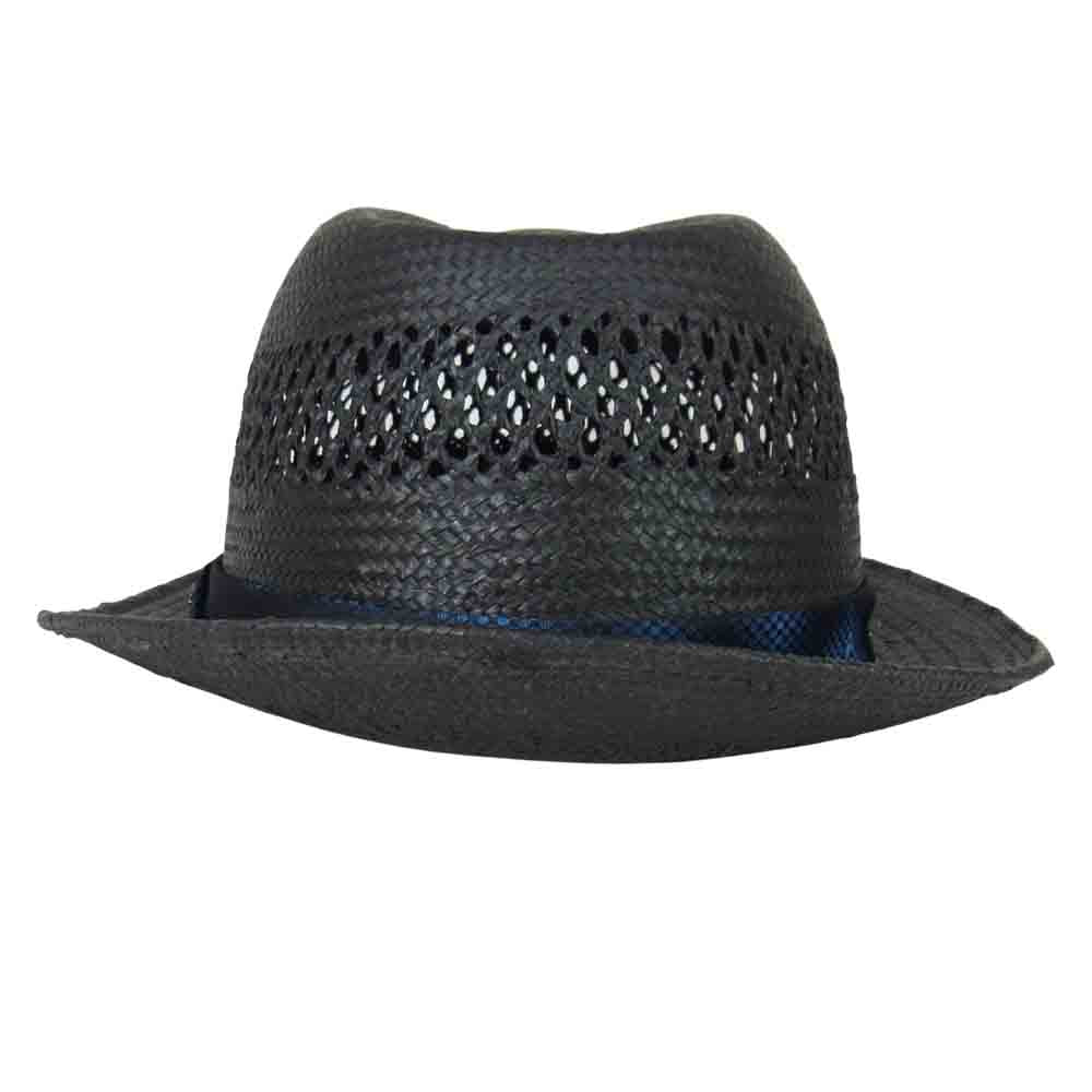 ROEN ロエン シルク リボン ペーパー ハット ブラック系 M【中古】
