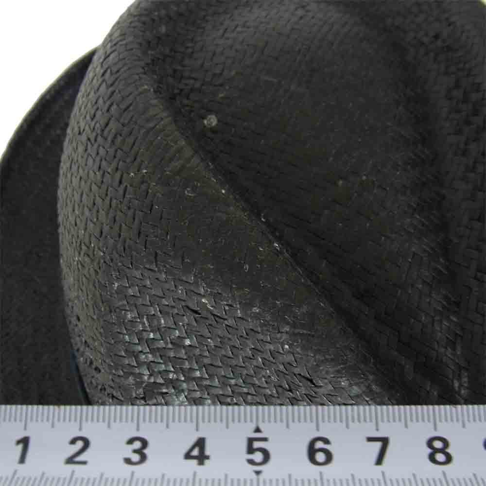 ROEN ロエン シルク リボン ペーパー ハット ブラック系 M【中古】