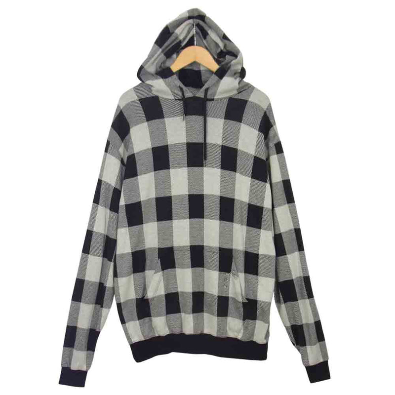 ROAR ロアー 17AW 17FRB-19 BAFFALO CHECK OUTLAST JERSEY 二丁拳銃 バッファロー チェック パーカー ブラック系 2【中古】