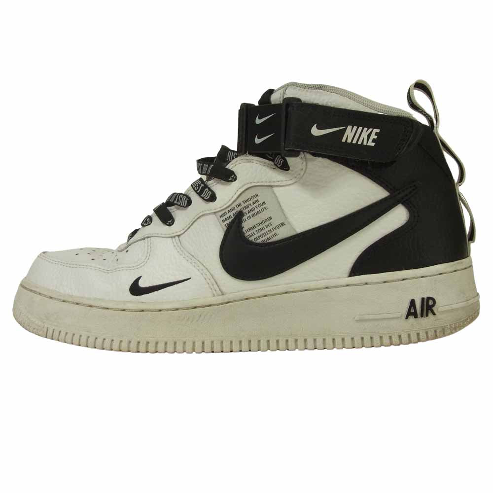 NIKE ナイキ 804609-103 AIR FORCE 1 MID エア フォース ワン ミッド スニーカー ホワイト系 27.5cm【中古】