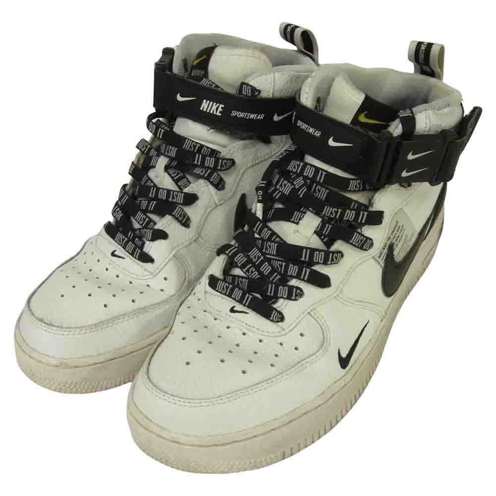 NIKE ナイキ 804609-103 AIR FORCE 1 MID エア フォース ワン ミッド スニーカー ホワイト系 27.5cm【中古】