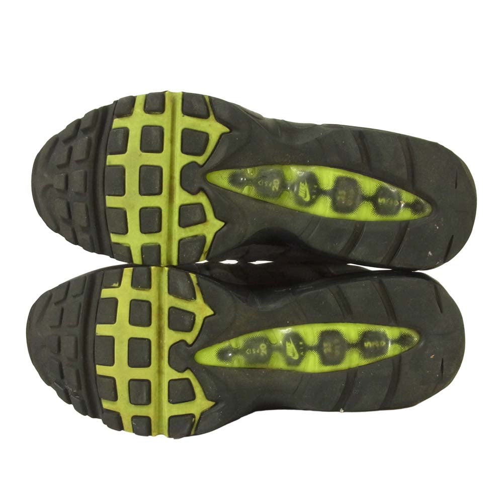 NIKE ナイキ 554970-071 AIR MAX 95 OG black volt エアマックス イエローグラデーション スニーカー グレー系 27cm【中古】