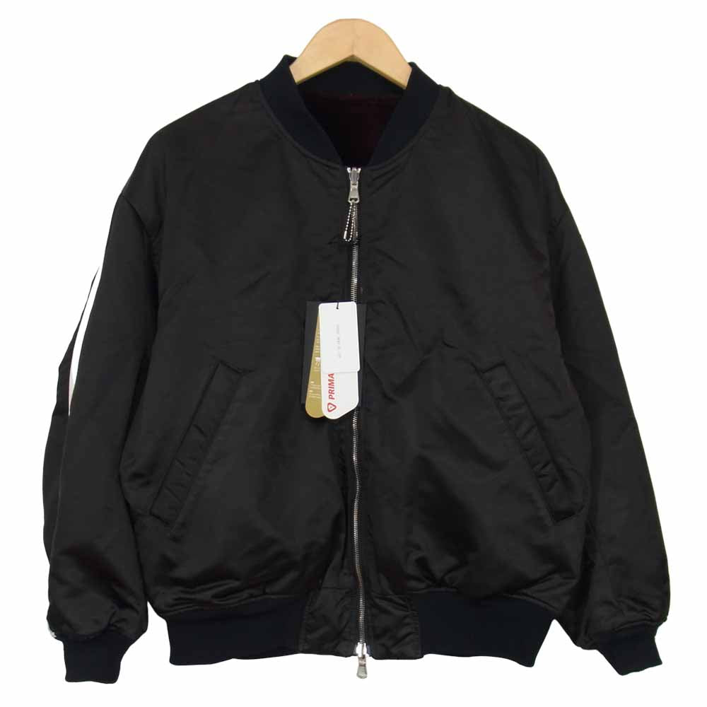 TATRAS タトラス × LUCIO VANOTTI ルーチョバノッティ MA-?1 サテン ベロア リバーシブル フライトジャケット ブラック系 01【中古】