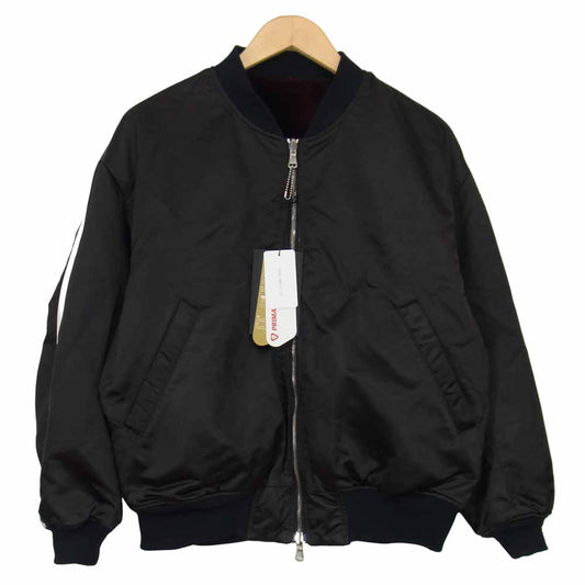 TATRAS タトラス × LUCIO VANOTTI ルーチョバノッティ MA-?1 サテン ベロア リバーシブル フライトジャケット ブラック系 01【中古】
