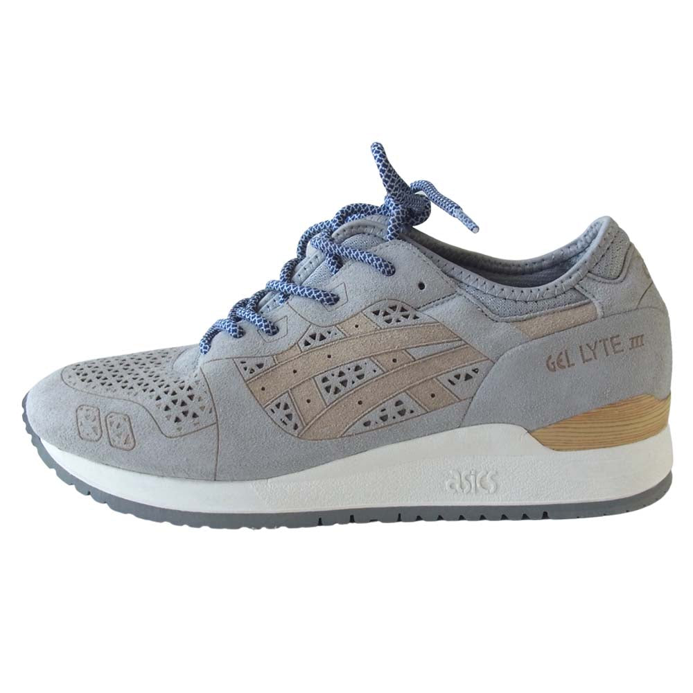 asics アシックス TH5E3L-1313 GEL-LYTE 3 LC ゲルライト レーザーカービング グレー系 28【極上美品】【中古】