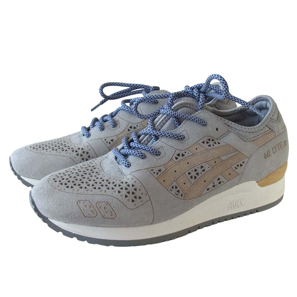 asics アシックス TH5E3L-1313 GEL-LYTE 3 LC ゲルライト レーザーカービング グレー系 28【極上美品】【中古】