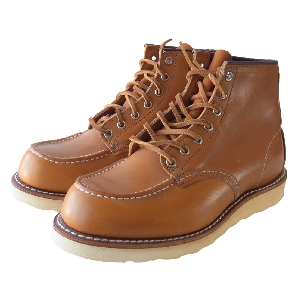 RED WING レッドウィング 9975 未使用 6inch CLASSIC MOC TOE モックトゥ ゴールドラセットセコイア ライトブラウン系 7.5【極上美品】【中古】