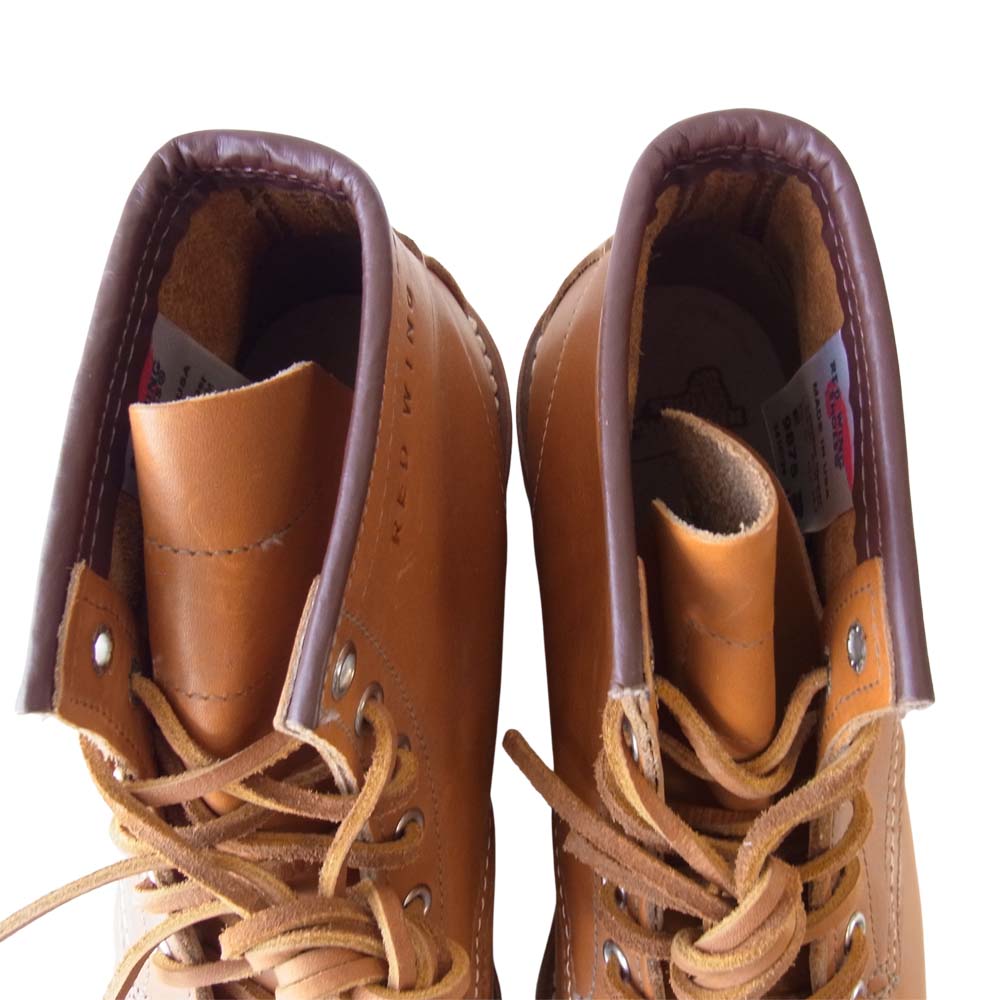 RED WING レッドウィング 9975 未使用 6inch CLASSIC MOC TOE モックトゥ ゴールドラセットセコイア ライトブラウン系 7.5【極上美品】【中古】