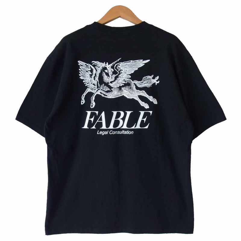 UNDERCOVER アンダーカバー UCY3805 FABLE プリント 半袖 Tシャツ ブラック系 3【極上美品】【中古】