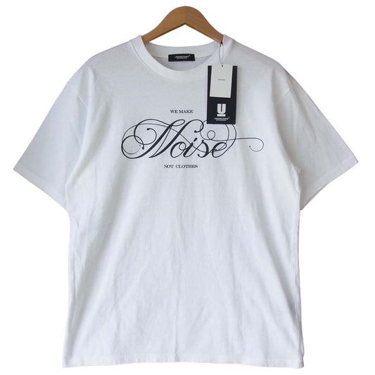 UNDERCOVER アンダーカバー UCY9809 Noise ロゴ 半袖 Tシャツ ホワイト系 3【極上美品】【中古】