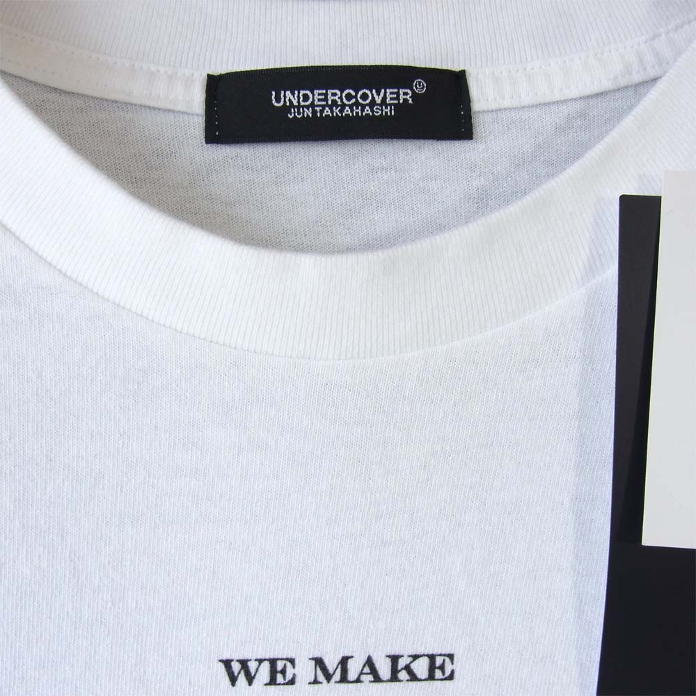 UNDERCOVER アンダーカバー UCY9809 Noise ロゴ 半袖 Tシャツ ホワイト系 3【極上美品】【中古】