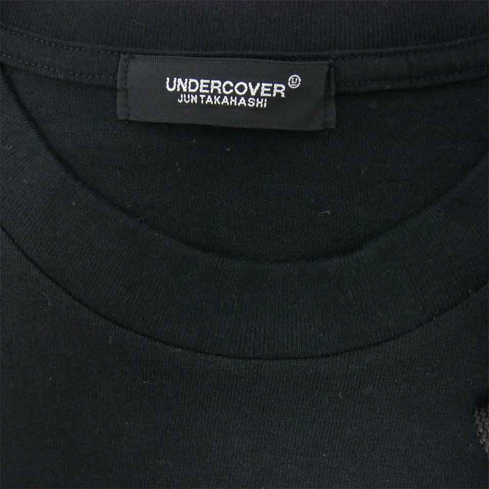 UNDERCOVER アンダーカバー UCY9807 ロゴ プリント 半袖 Tシャツ ブラック系 3【極上美品】【中古】
