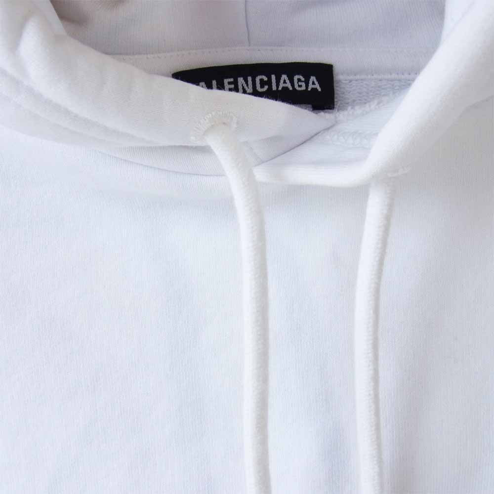 BALENCIAGA バレンシアガ TS91 570811 TIV55 9040 国内正規品 NEW COPYRIGHT MEDIUM FIT HOODIE フーディー パーカー ホワイト系 XS【中古】