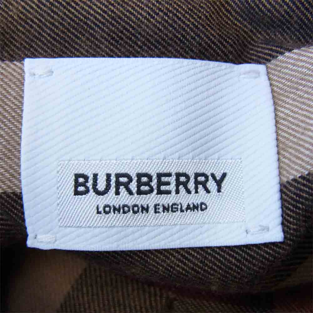 BURBERRY LONDON バーバリー ロンドン 20AW 4565531 国内正規品 オーバーサイズ チェック シャツ ブラウン系 S【美品】【中古】