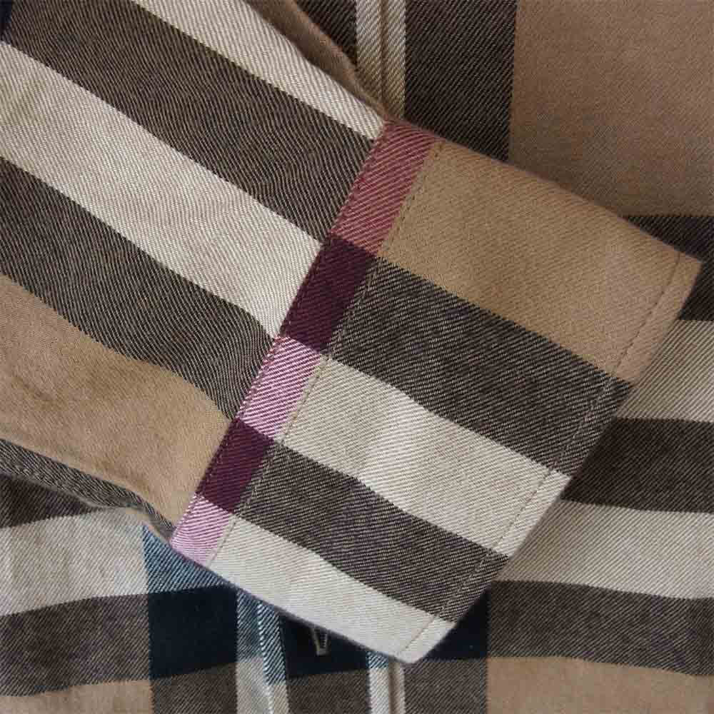 BURBERRY LONDON バーバリー ロンドン 20AW 4565531 国内正規品 オーバーサイズ チェック シャツ ブラウン系 S【美品】【中古】