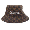 CELINE セリーヌ 21SS トリオンフ モノグラム バケットハット ダークブラウン系【美品】【中古】