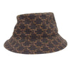 CELINE セリーヌ 21SS トリオンフ モノグラム バケットハット ダークブラウン系【美品】【中古】