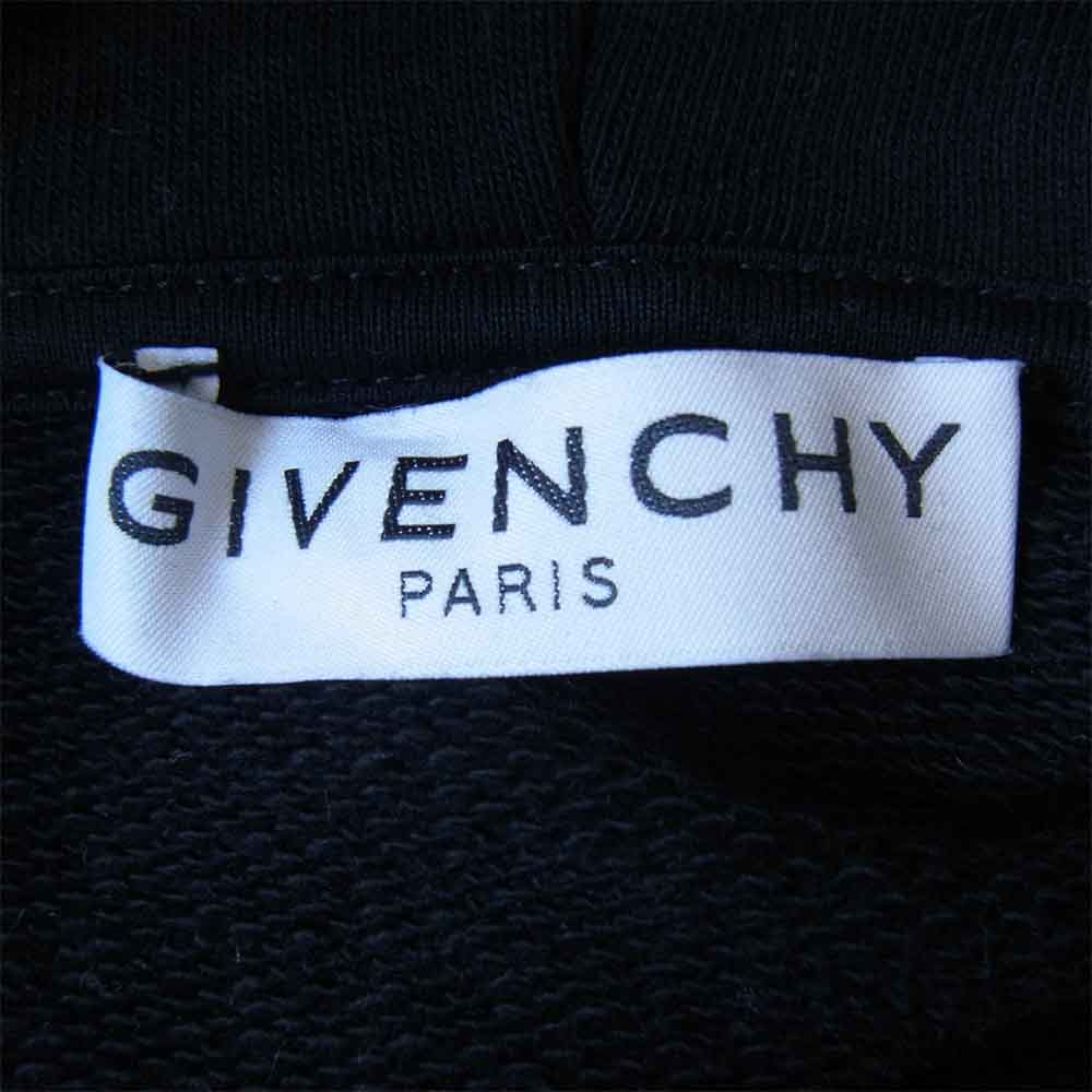 GIVENCHY ジバンシィ BMJ07G30AF 国内正規品 REFRACTED エンブロイダリー フーディー パーカー ブラック系 S【中古】