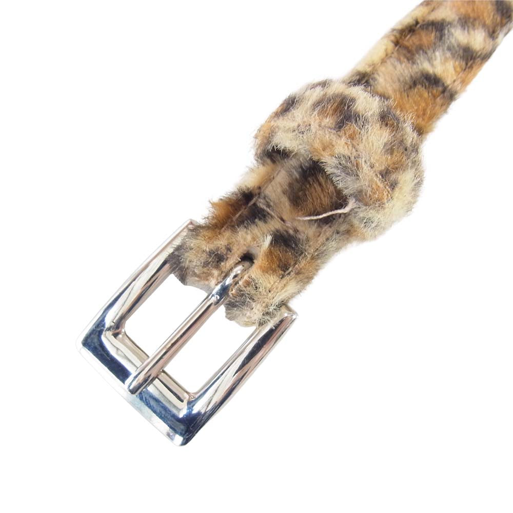 WTAPS ダブルタップス 18AW BELT 豹柄 レオパード ヒョウ柄 ベルト ベージュ系【中古】