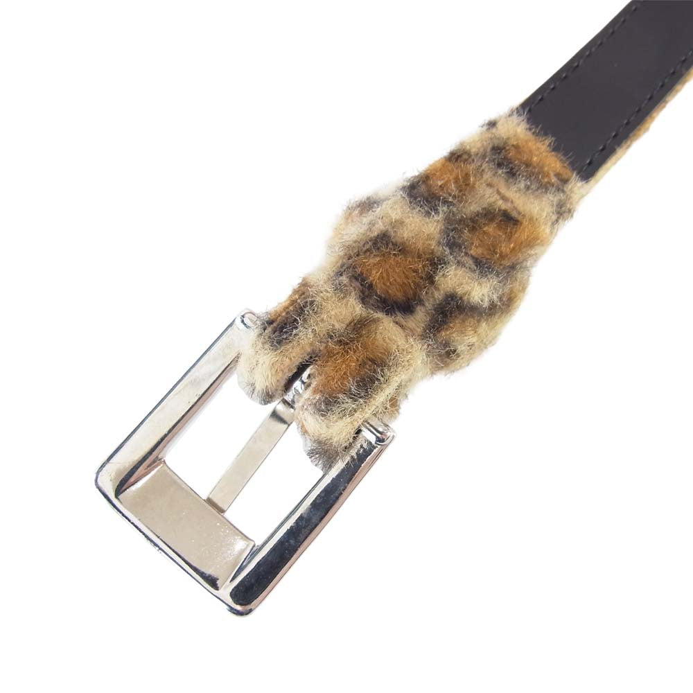 WTAPS ダブルタップス 18AW BELT 豹柄 レオパード ヒョウ柄 ベルト ベージュ系【中古】