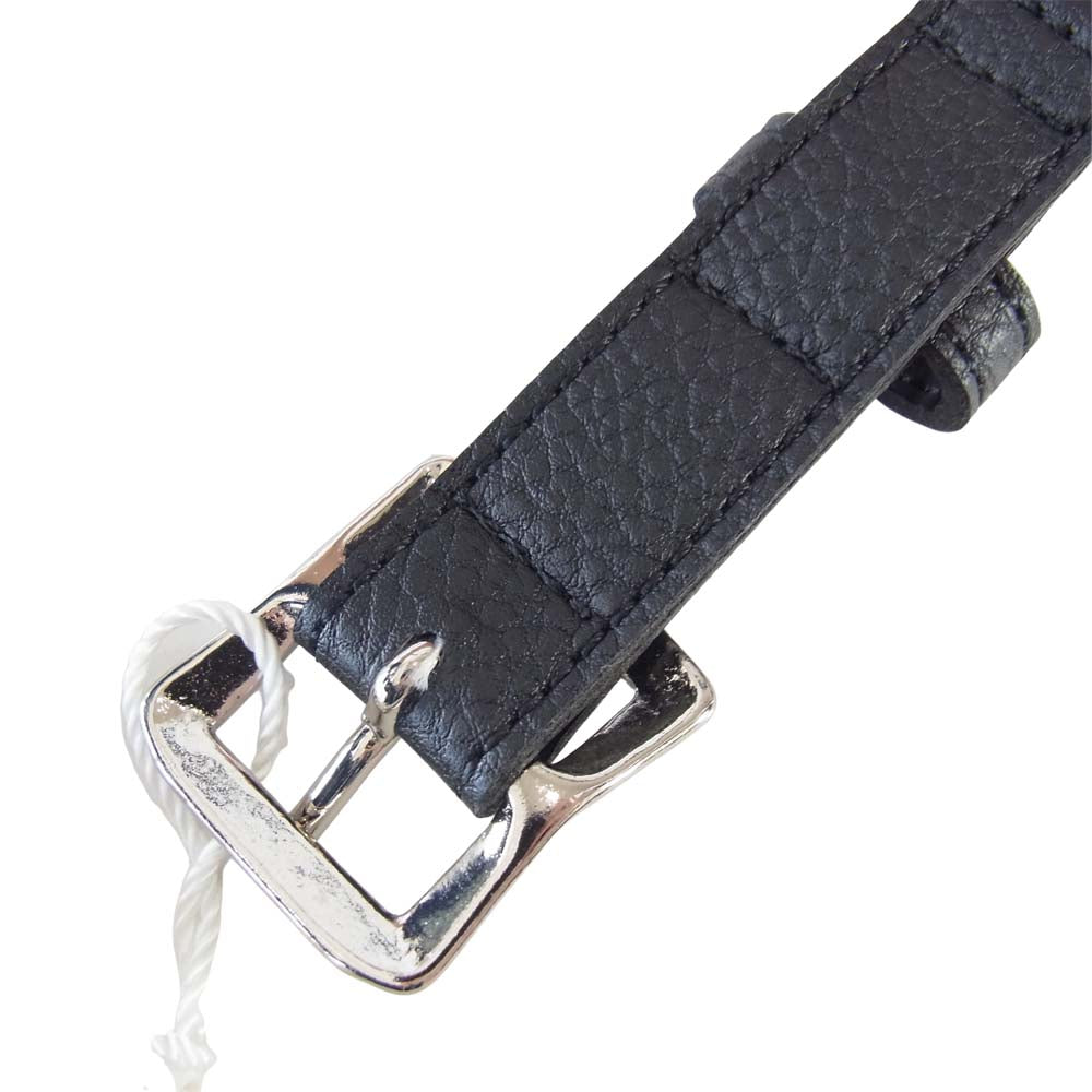 WTAPS ダブルタップス 181MYDT-AC01 BELT フェイクレザー ベルト ブラック系 M【美品】【中古】