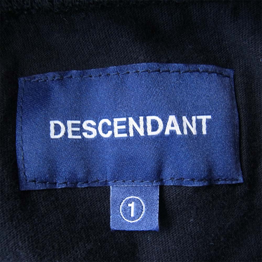 DESCENDANT ディセンダント 17AW SUBURBIA LAYERED レイヤード フットボール Tシャツ ブラック系 1【中古】