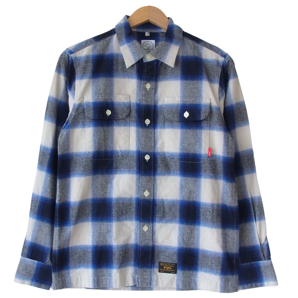 WTAPS ダブルタップス 15SS 151GWDT-SHM07 VATOS LS ロングスリーブ シャツ ブルー系 S【中古】