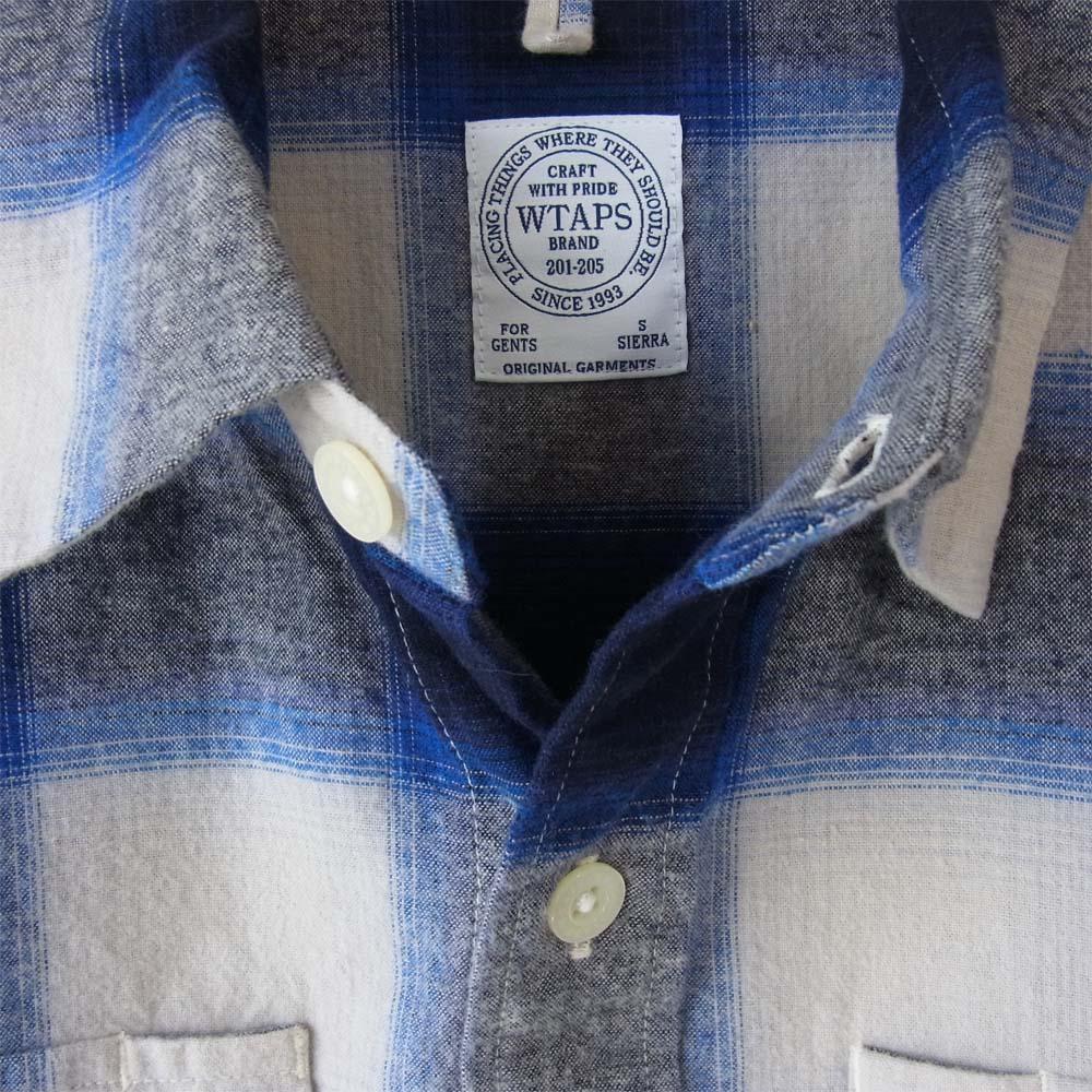 WTAPS ダブルタップス 15SS 151GWDT-SHM07 VATOS LS ロングスリーブ シャツ ブルー系 S【中古】