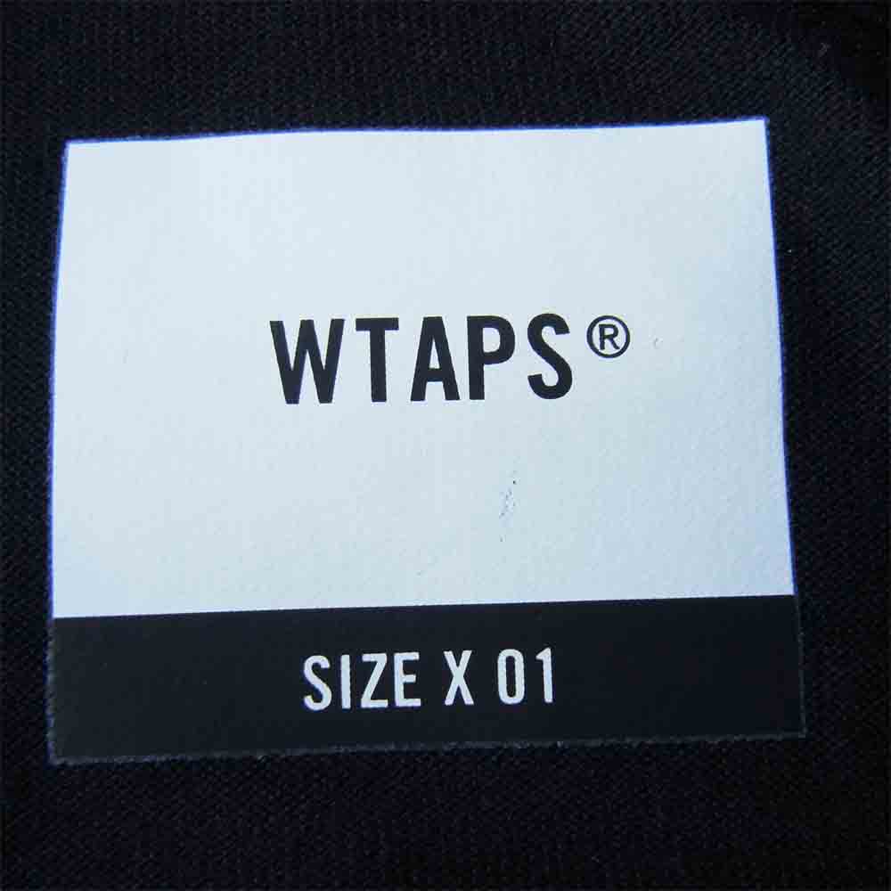 WTAPS ダブルタップス 20AW 40PCT / UPARMORED プリント 長袖 Tシャツ ブラック系 1【中古】