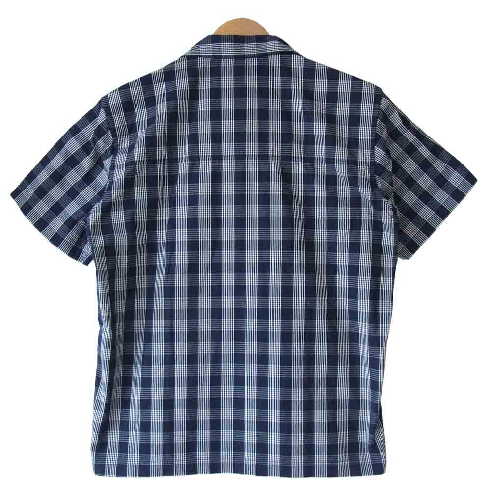 WTAPS ダブルタップス 16SS 161GWDT-SHM08 UNION S/S SHIRT ユニオン 半袖シャツ 紺×白 S【中古】