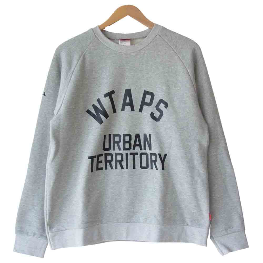 WTAPS ダブルタップス 15AW URBAN TERRITORY クルーネック スウェット グレー系 S【中古】
