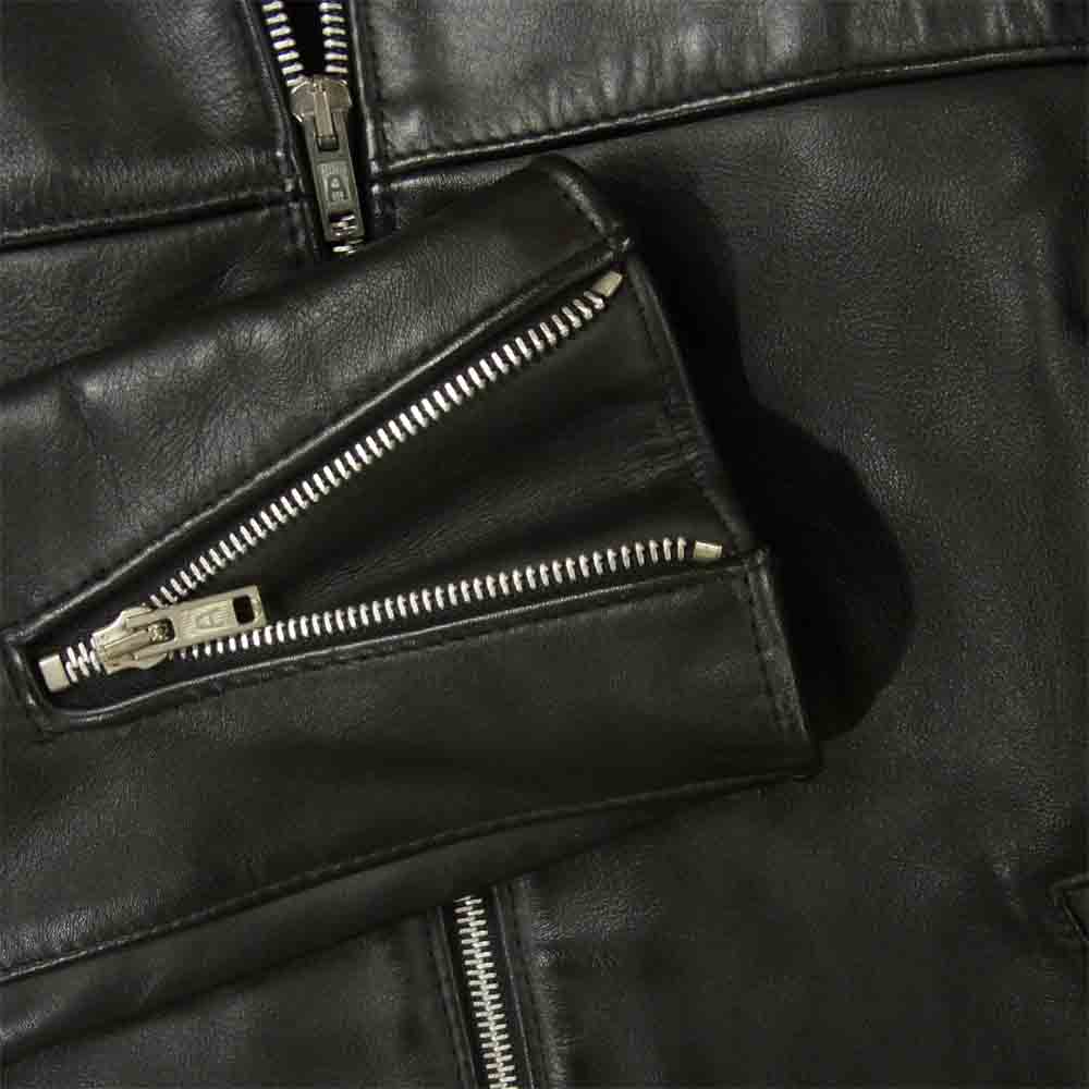 トリプルシックス ステアハイド レディース シングル ライダース ジャケット レザー 英国製 ブラック系 36【中古】
